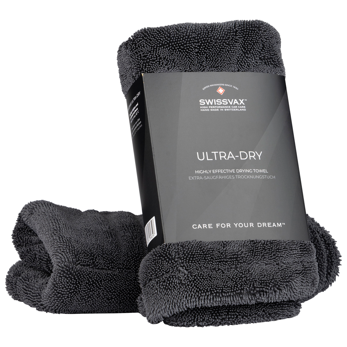 Microfibre Car Drying Towel – Ultra-Dry Anthracite | Swissvax