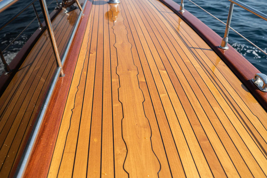 How do you properly maintain teak decks?