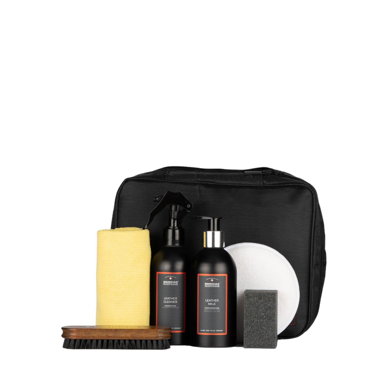 Leather Care Kit for Car Seats – Cleans & Conditions | Swissvax Leather Care Kit for Car Seats – Cleans & Conditions | Swissvax