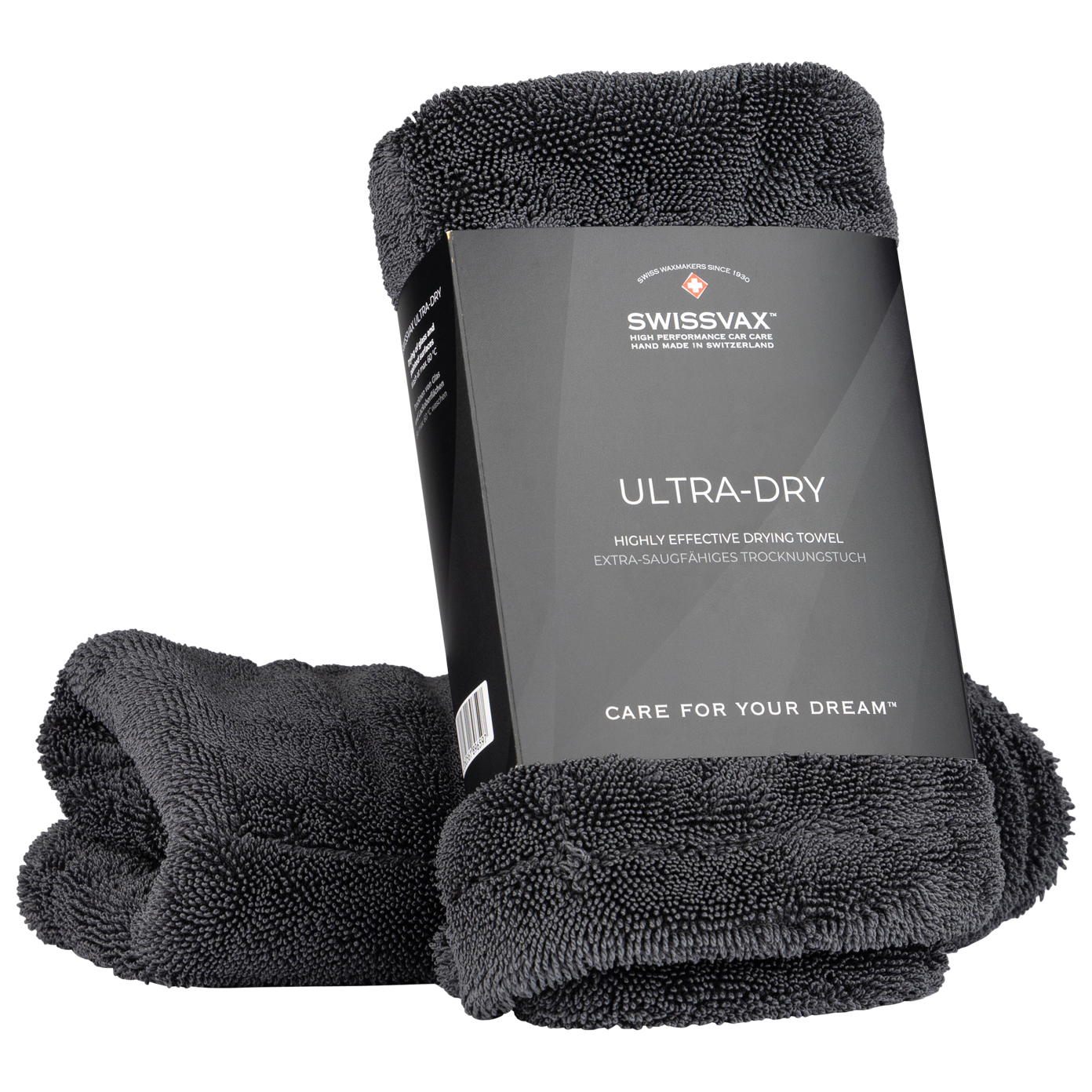 Microfibre Car Drying Towel – Ultra-Dry Anthracite | Swissvax